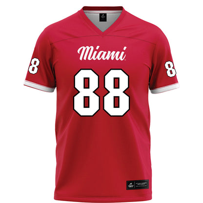 Miami of Ohio - NCAA Football : Brody Kosin - Red Football Jersey-0