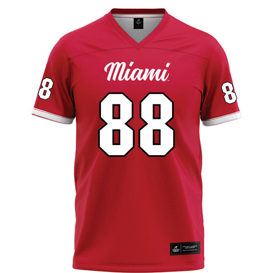 Miami of Ohio - NCAA Football : Brody Kosin - Red Football Jersey-0