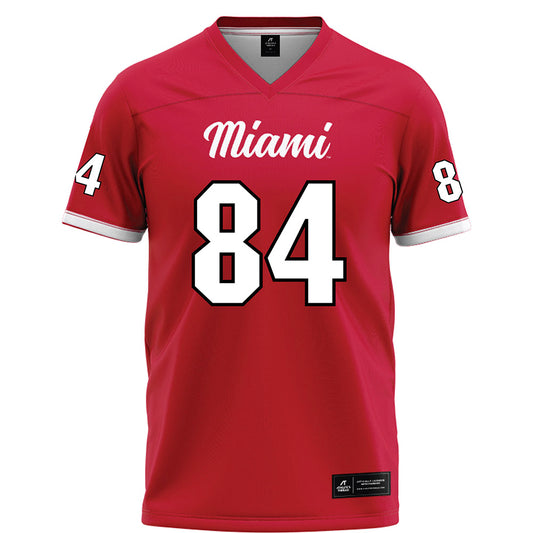 Miami of Ohio - NCAA Football : Cole Weaver - Red Football Jersey-0