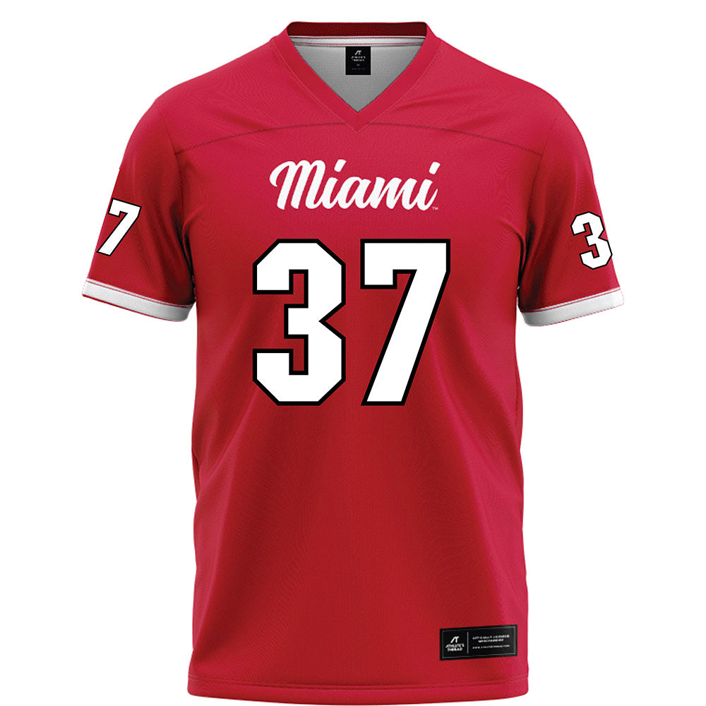Miami of Ohio - NCAA Football : Vito McConnell - Red Football Jersey-0