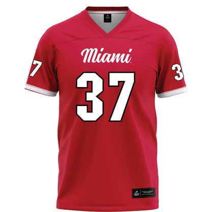 Miami of Ohio - NCAA Football : Vito McConnell - Red Football Jersey-0