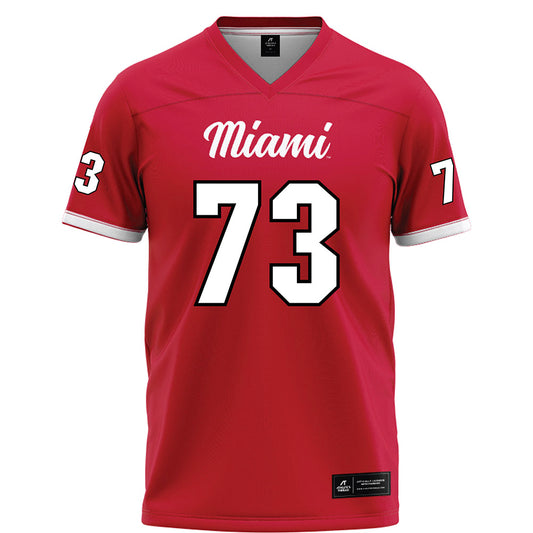 Miami of Ohio - NCAA Football : Brandon Lawhorn Moore - Red Football Jersey-0