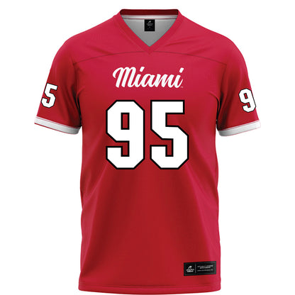 Miami of Ohio - NCAA Football : Aariz Taylor - Red Football Jersey-0