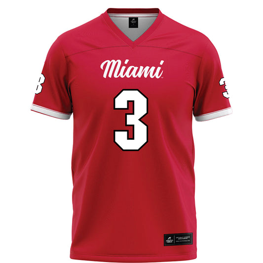 Miami of Ohio - NCAA Football : Darion Williamson - Red Football Jersey-0