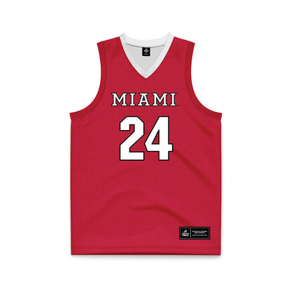 Miami of Ohio - NCAA Men's Basketball : Jackson Kotecki - Red Basketball Jersey-0