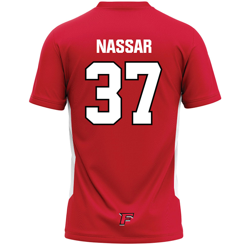 Fairfield - NCAA Men's Lacrosse : Nico Nassar - Red Lacrosse Jersey