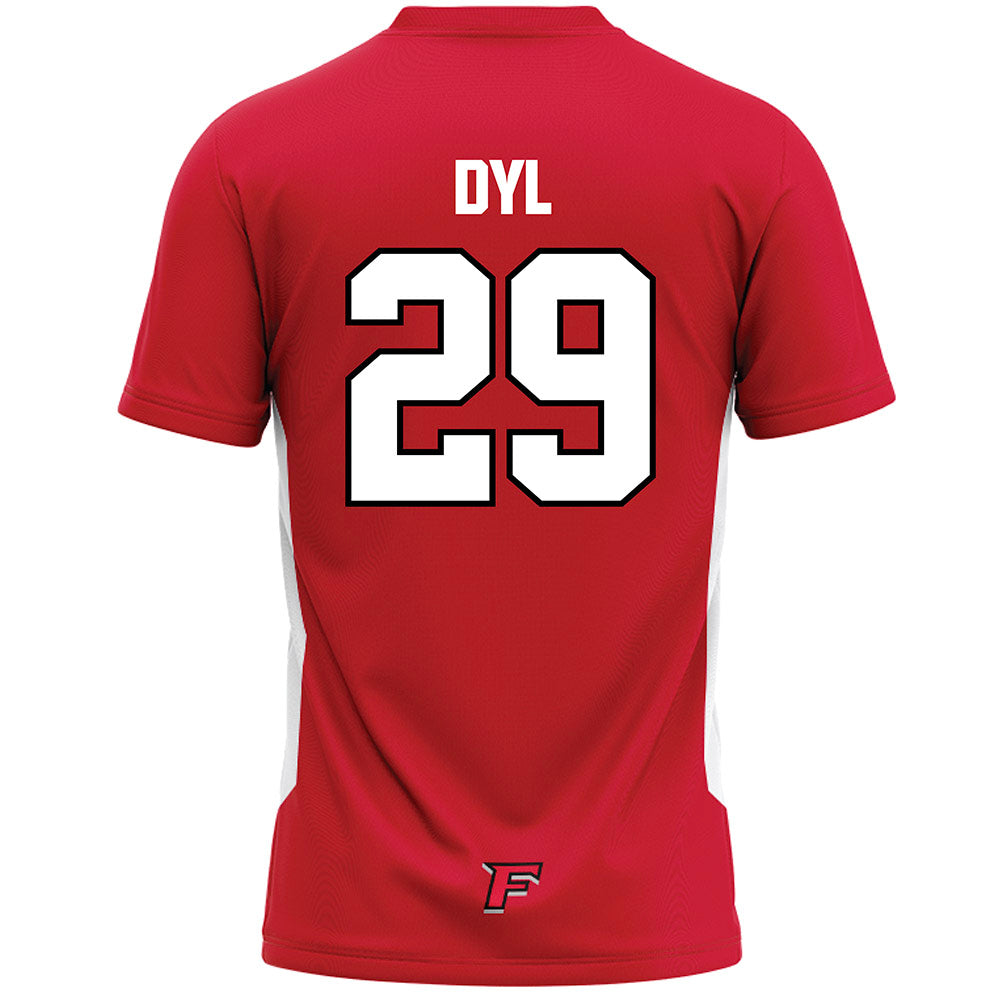 Fairfield - NCAA Men's Lacrosse : Carson Dyl - Lacrosse Jersey Red