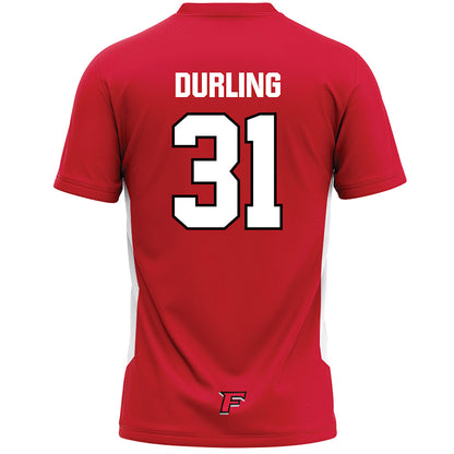 Fairfield - NCAA Men's Lacrosse : Mark Durling - Red Lacrosse Jersey