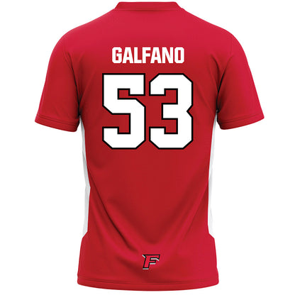 Fairfield - NCAA Men's Lacrosse : Jaden Galfano - Red Lacrosse Jersey