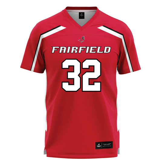 Fairfield - NCAA Men's Lacrosse : Bryce Hrubiec - Red Lacrosse Jersey-0