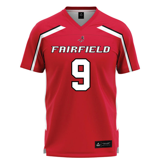 Fairfield - NCAA Men's Lacrosse : Justin Brown - Red Lacrosse Jersey