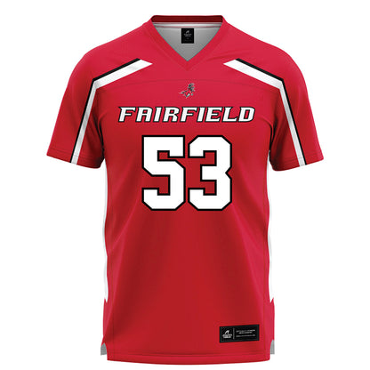 Fairfield - NCAA Men's Lacrosse : Jaden Galfano - Red Lacrosse Jersey