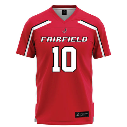 Fairfield - NCAA Men's Lacrosse : Owen Michaud - Red Lacrosse Jersey