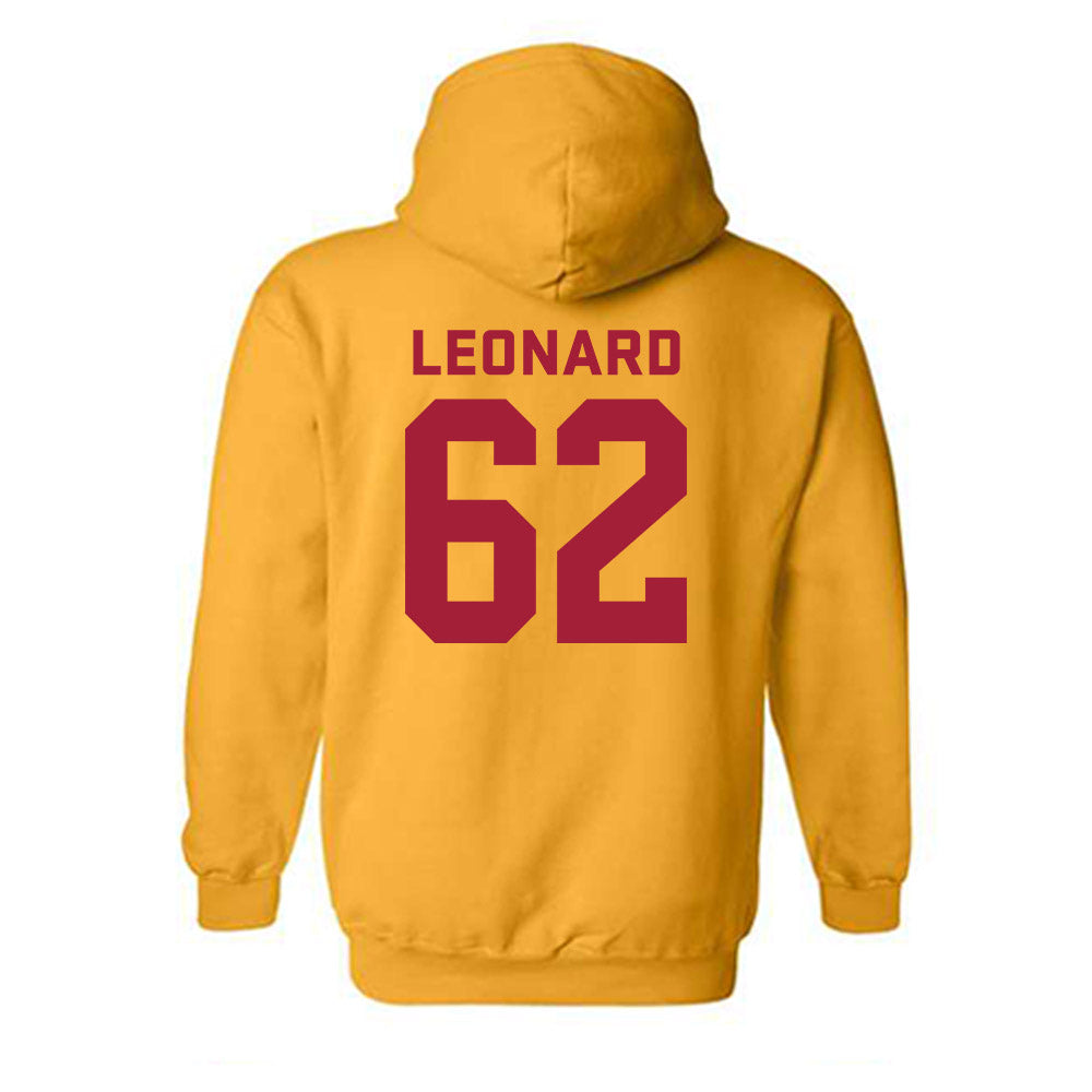 USC - NCAA Football : Travis Leonard - Classic Shersey Hooded Sweatshirt-1
