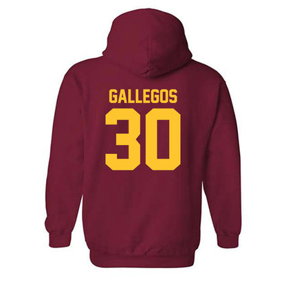 USC - NCAA Football : Marquis Gallegos - Classic Shersey Hooded Sweatshirt-1