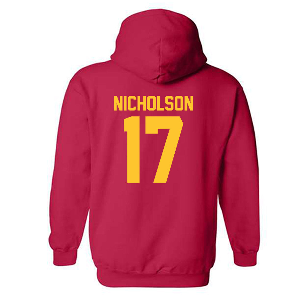 USC - NCAA Football : DeCarlos Nicholson - Classic Shersey Hooded Sweatshirt-1