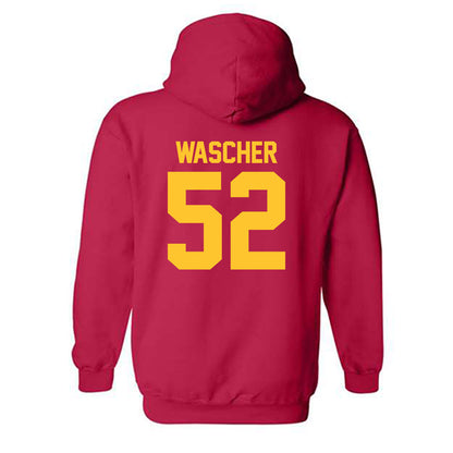 USC - NCAA Football : Willi Wascher - Classic Shersey Hooded Sweatshirt-1
