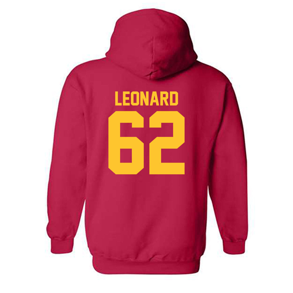 USC - NCAA Football : Travis Leonard - Classic Shersey Hooded Sweatshirt-1