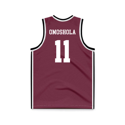 Fordham - NCAA Women's Basketball : Precious Omoshola - Maroon Basketball Jersey-1