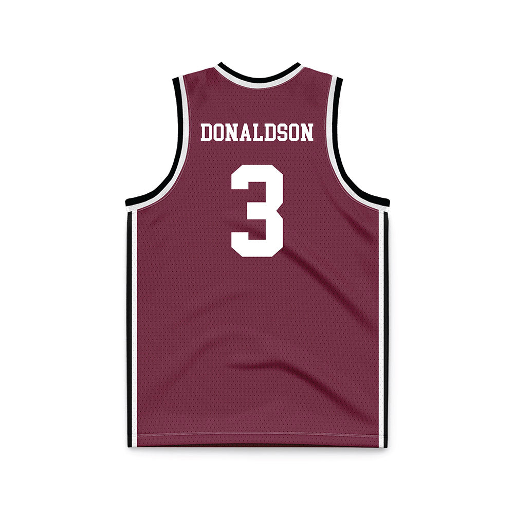 Fordham - NCAA Women's Basketball : Taylor Donaldson - Maroon Basketball Jersey-1