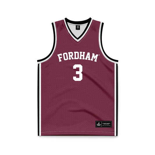 Fordham - NCAA Women's Basketball : Taylor Donaldson - Maroon Basketball Jersey-0
