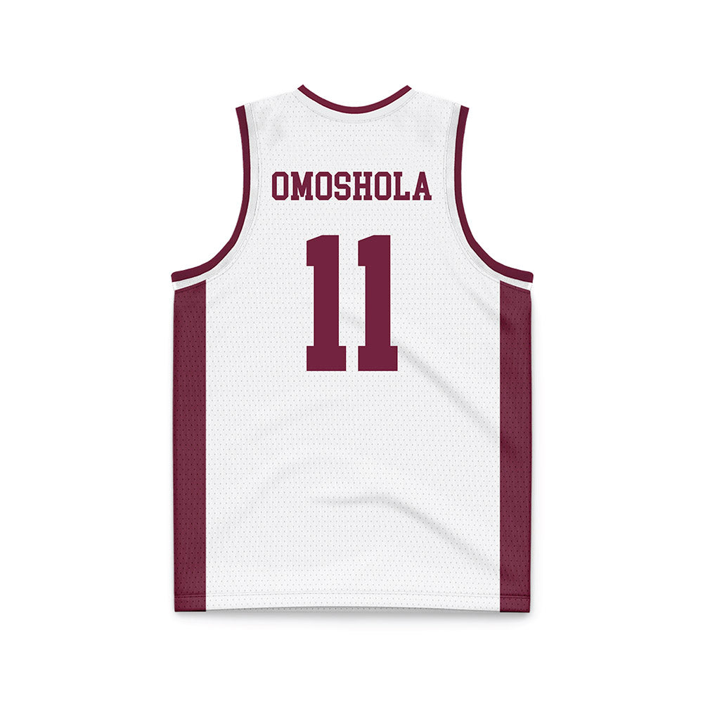 Fordham - NCAA Women's Basketball : Precious Omoshola - White Basketball Jersey-1
