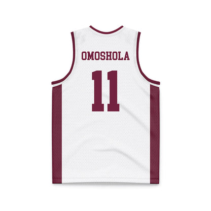 Fordham - NCAA Women's Basketball : Precious Omoshola - White Basketball Jersey-1