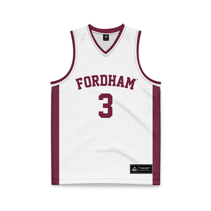Fordham - NCAA Women's Basketball : Carryn Easley - White Basketball Jersey-0