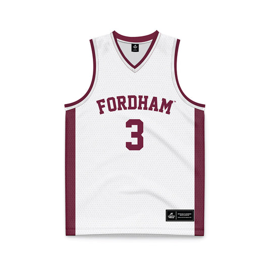 Fordham - NCAA Women's Basketball : Carryn Easley - White Basketball Jersey-0