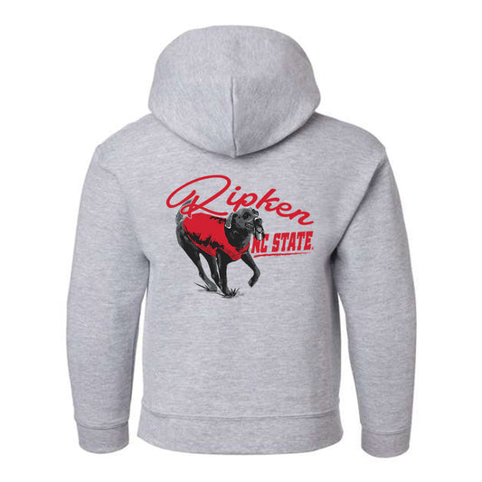 NC State - Ripken : - Youth Hooded Sweatshirt-1