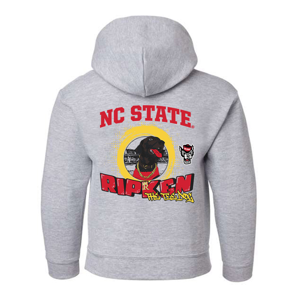 NC State - Ripken : - Youth Hooded Sweatshirt-1