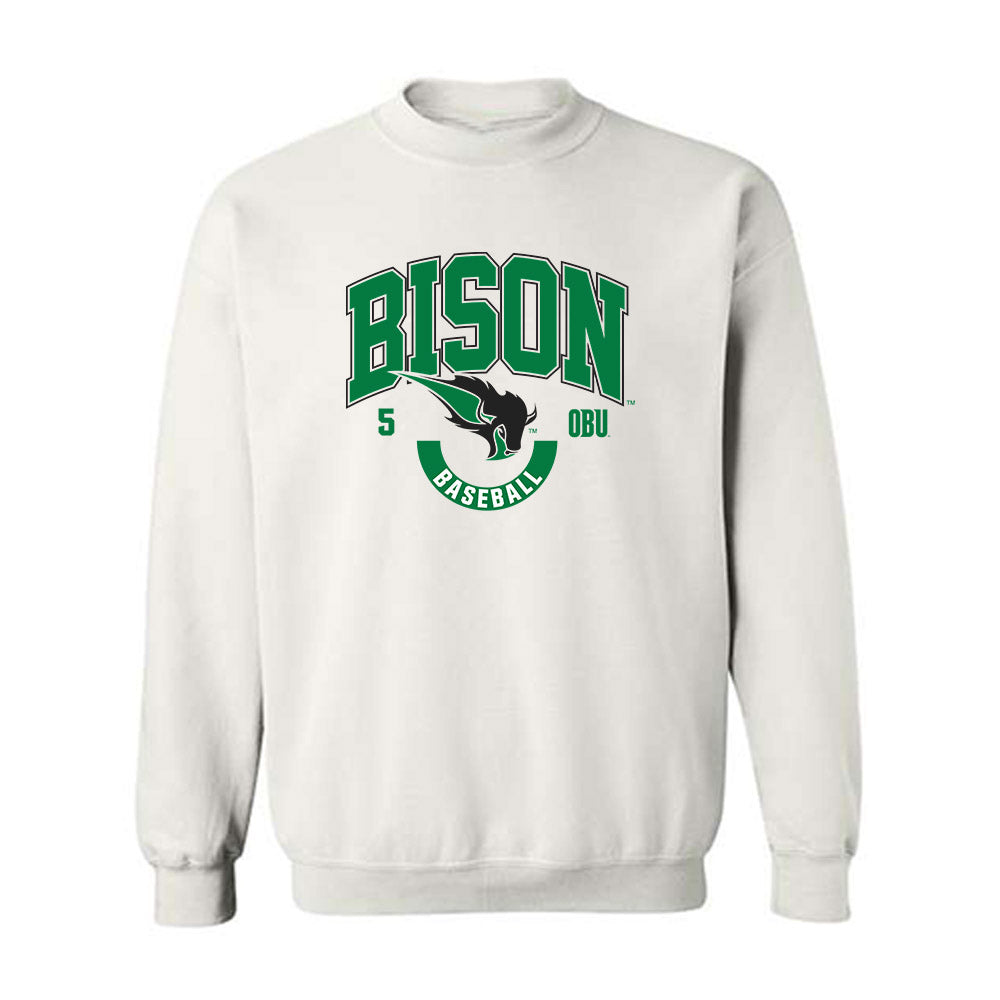 OKBU - NCAA Baseball : Jarrmez Daniels - Classic Fashion Shersey Crewneck Sweatshirt-0