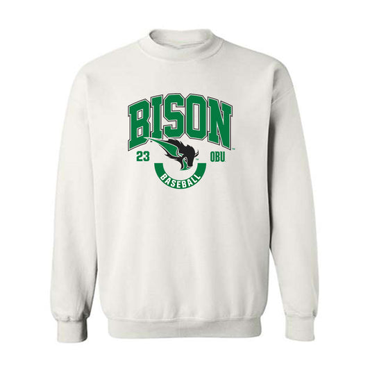 OKBU - NCAA Baseball : Quinn Johnson - Classic Fashion Shersey Crewneck Sweatshirt-0