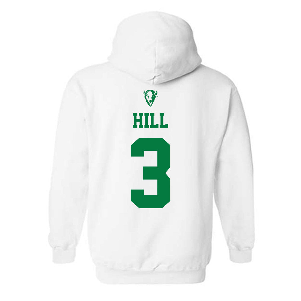 OKBU - NCAA Baseball : Isaac Hill - Classic Shersey Hooded Sweatshirt-1