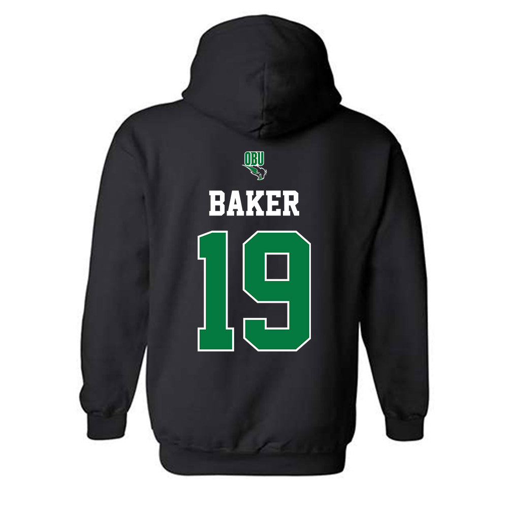 OKBU - NCAA Football : Scooter Baker - Classic Shersey Hooded Sweatshirt