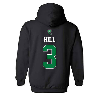 OKBU - NCAA Baseball : Isaac Hill - Classic Shersey Hooded Sweatshirt-1