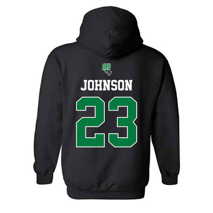 OKBU - NCAA Baseball : Quinn Johnson - Classic Shersey Hooded Sweatshirt-1