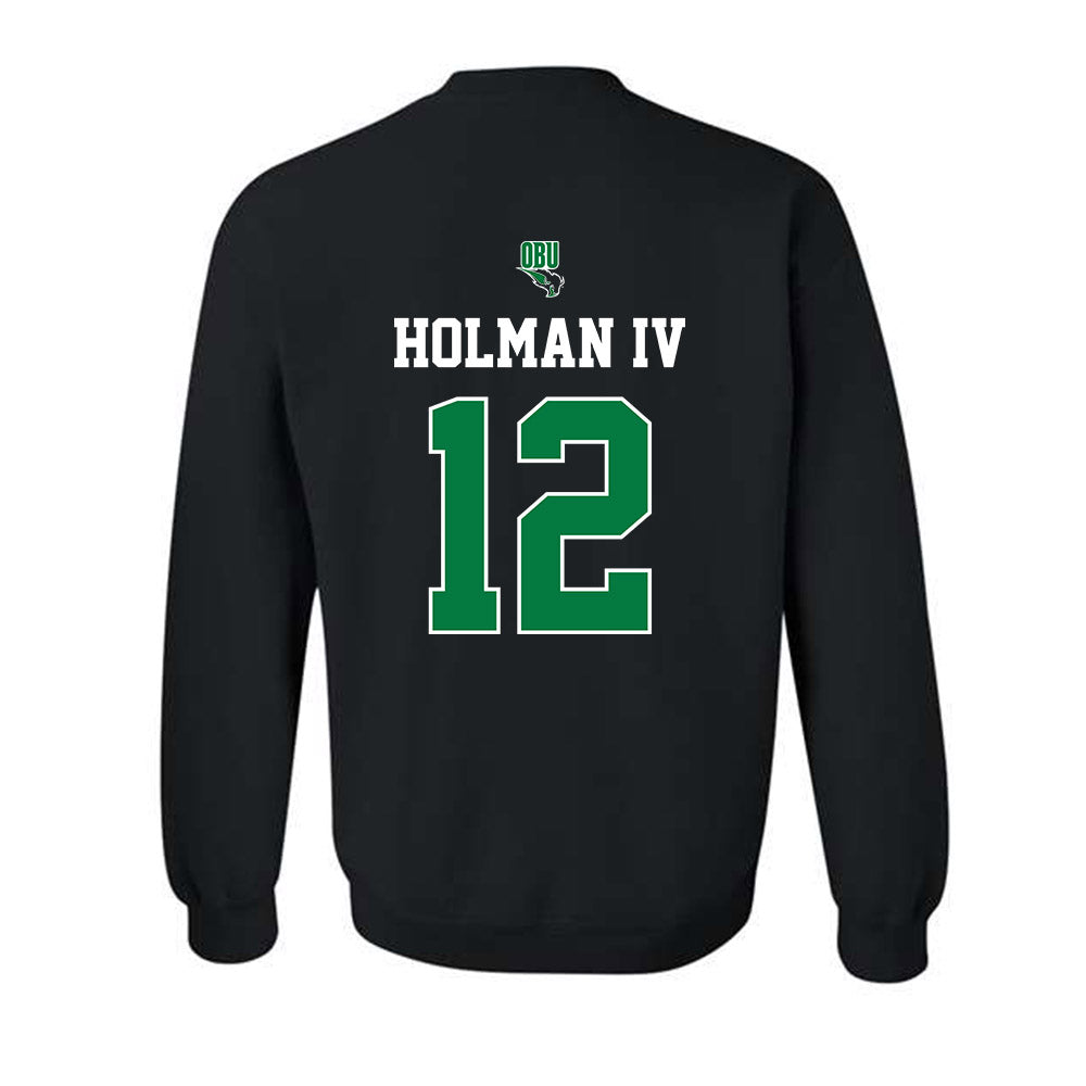OKBU - NCAA Football : Robert Lee Holman IV - Classic Shersey Crewneck Sweatshirt-1