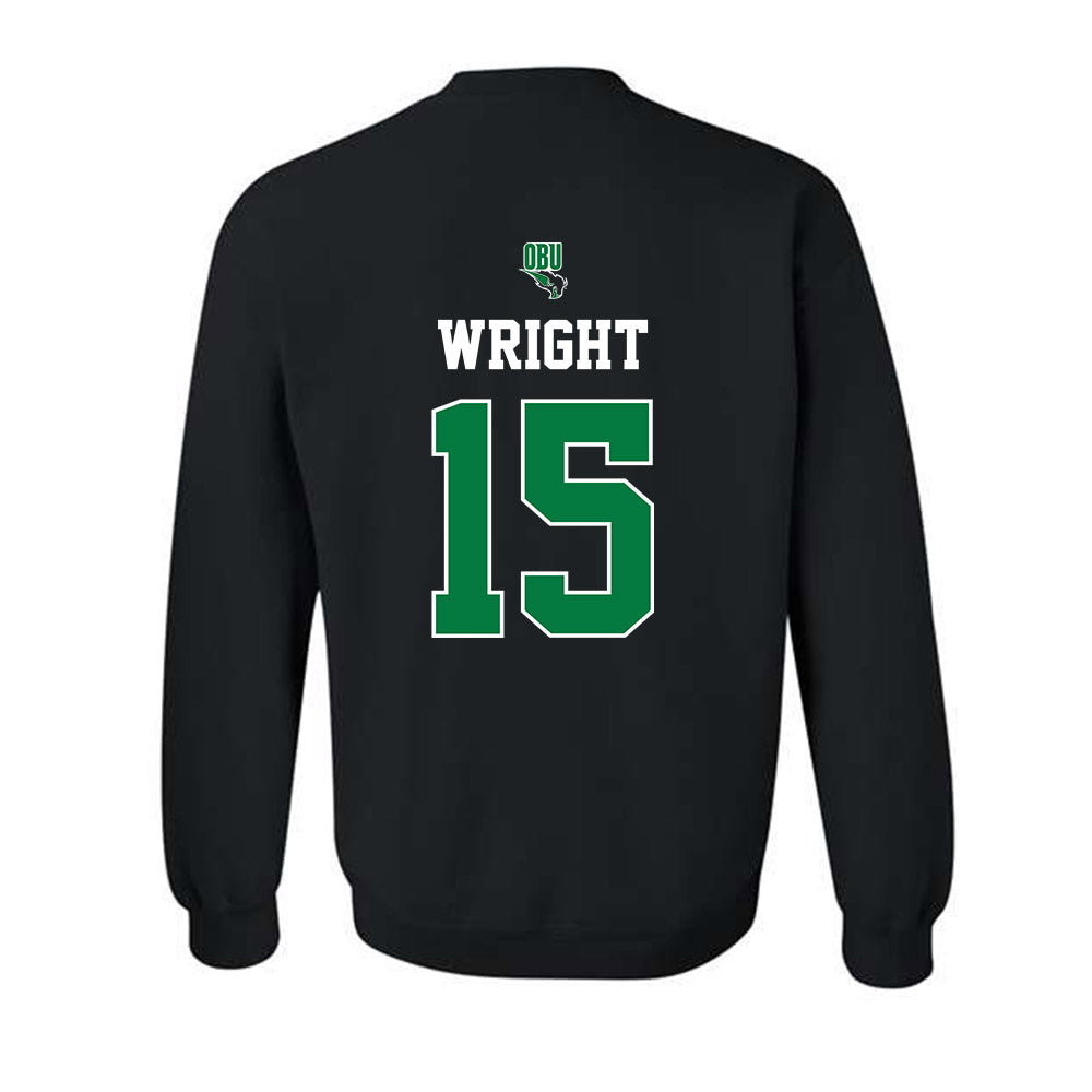 OKBU - NCAA Women's Basketball : Faith Wright - Classic Shersey Crewneck Sweatshirt-1
