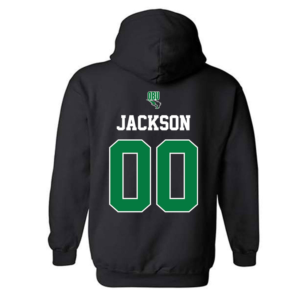 OKBU - NCAA Football : John Jackson - Classic Shersey Hooded Sweatshirt-1