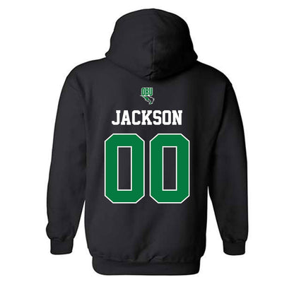 OKBU - NCAA Football : John Jackson - Classic Shersey Hooded Sweatshirt-1