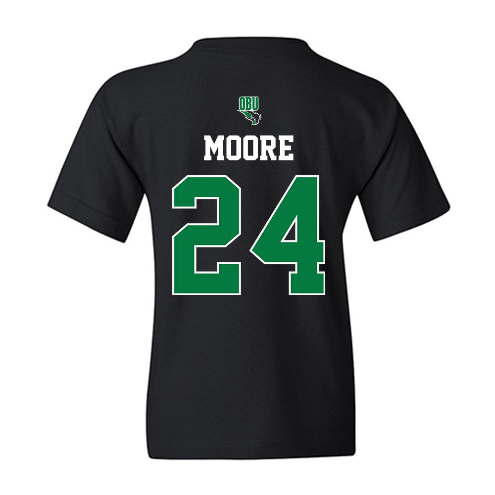 OKBU - NCAA Football : EJ Moore - Classic Shersey Youth T-Shirt-1