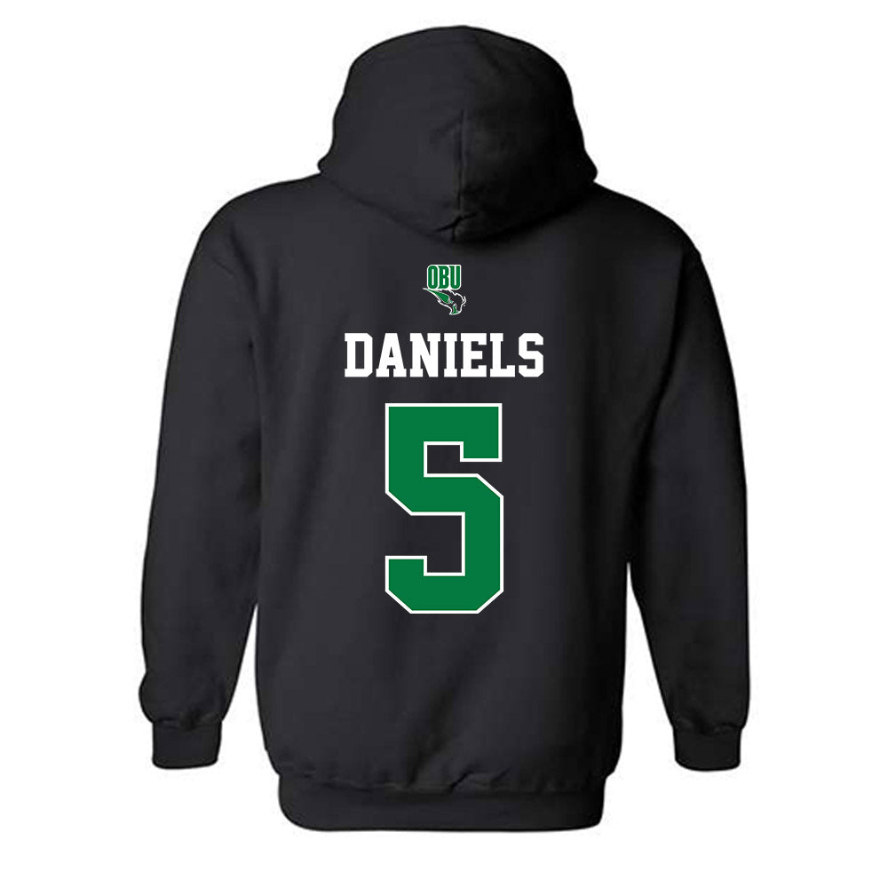 OKBU - NCAA Baseball : Jarrmez Daniels - Classic Shersey Hooded Sweatshirt-1