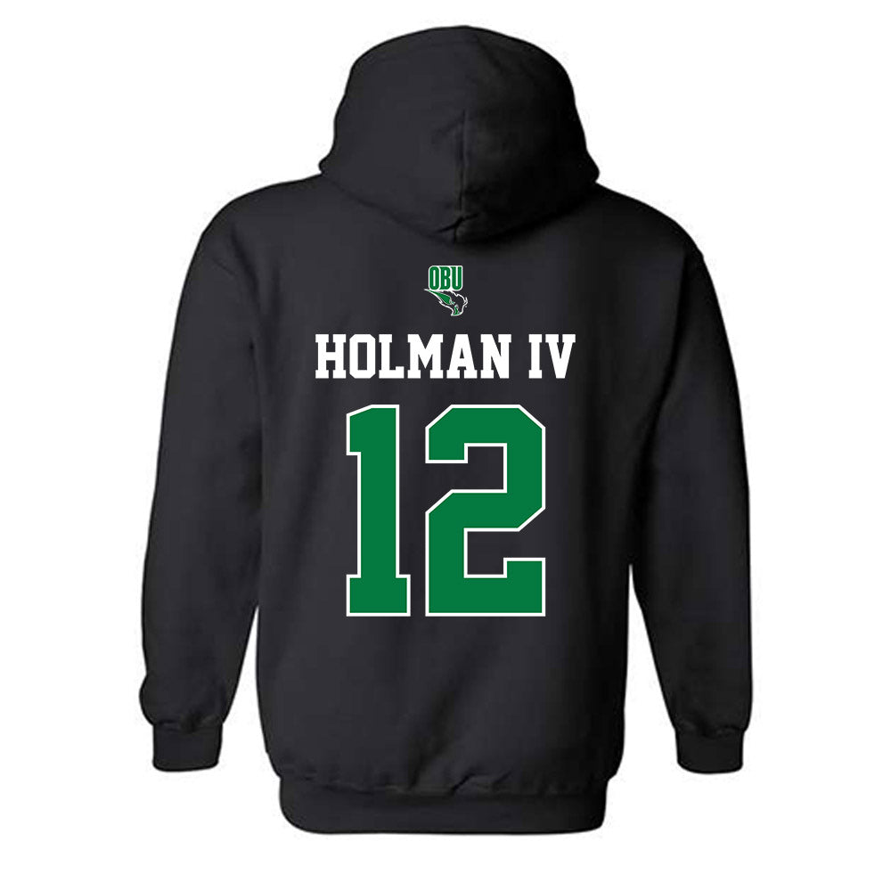 OKBU - NCAA Football : Robert Lee Holman IV - Classic Shersey Hooded Sweatshirt-1