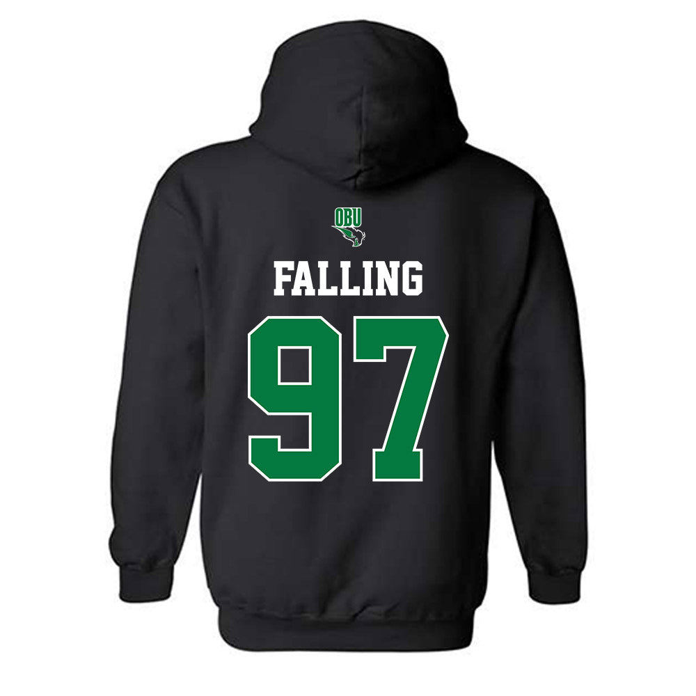 OKBU - NCAA Football : Carter Falling - Classic Shersey Hooded Sweatshirt-1