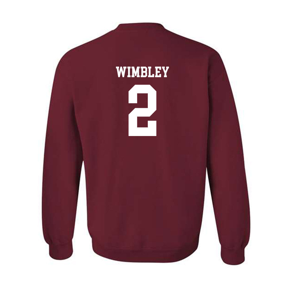 UMass - NCAA Men's Basketball : Dwayne Wimbley - Fashion Shersey Crewneck Sweatshirt-1