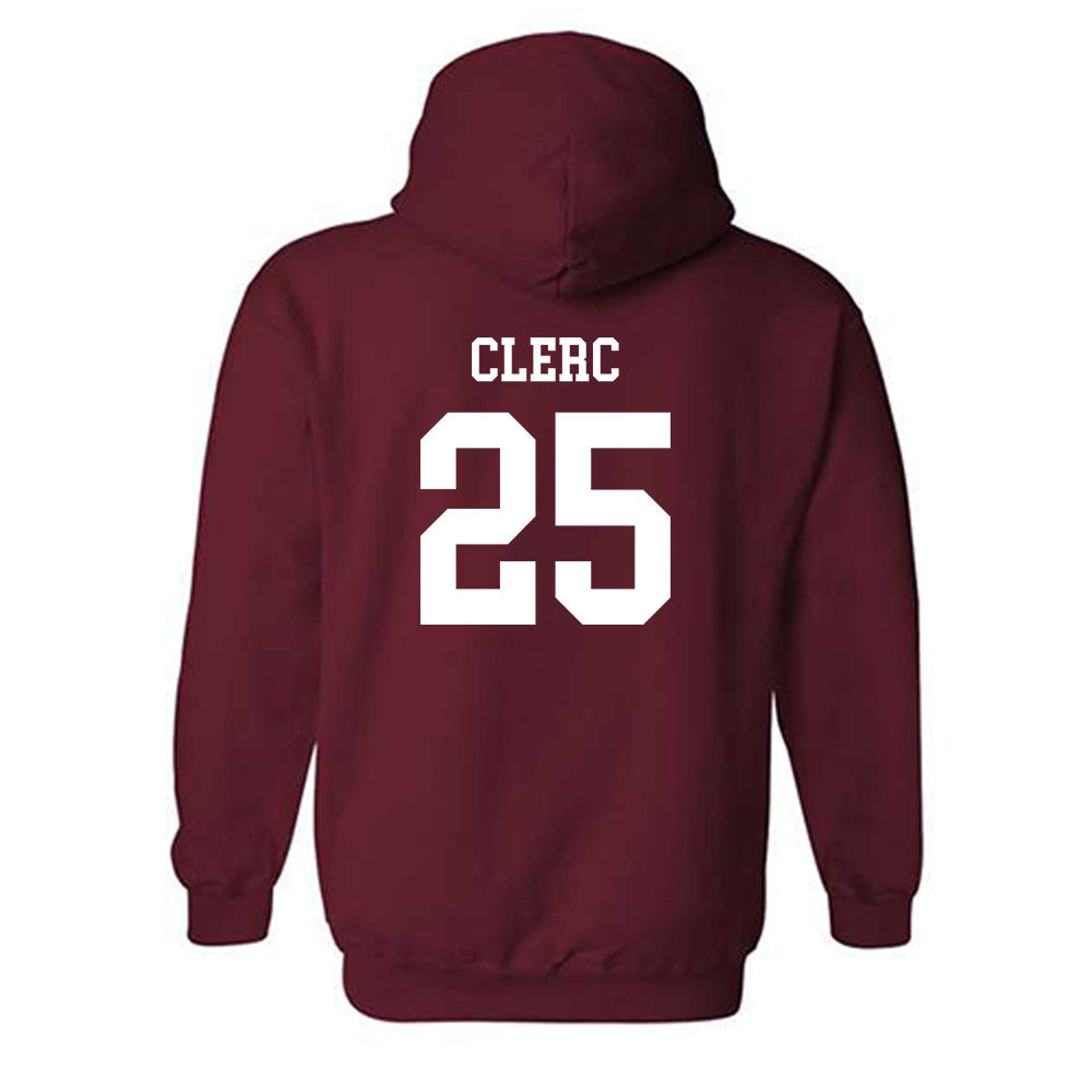 UMass - NCAA Men's Basketball : Dimitri Clerc - Fashion Shersey Hooded Sweatshirt-1