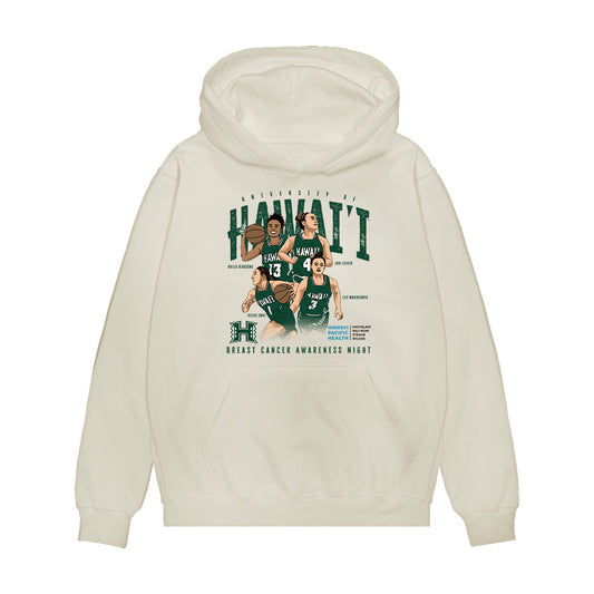 Hawaii - NCAA Women's Basketball : - Team Collage Premium Hooded Sweatshirt-0