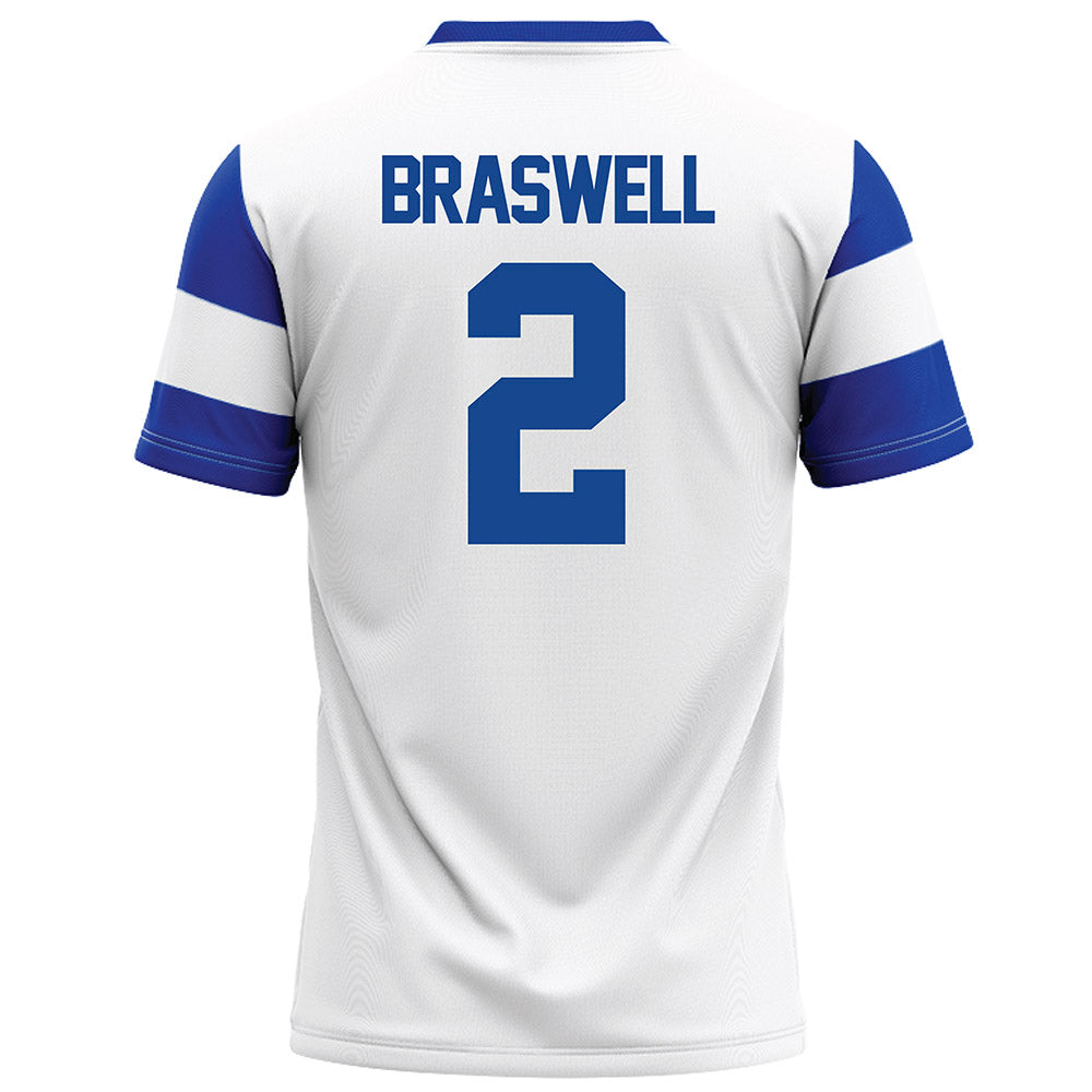 Georgia State - NCAA Football : Djay Braswell - White Football Jersey-1