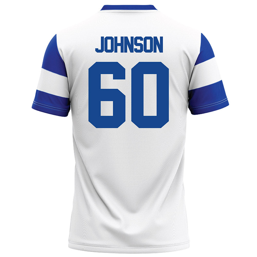 Georgia State - NCAA Football : Dominic Johnson - White Football Jersey-1